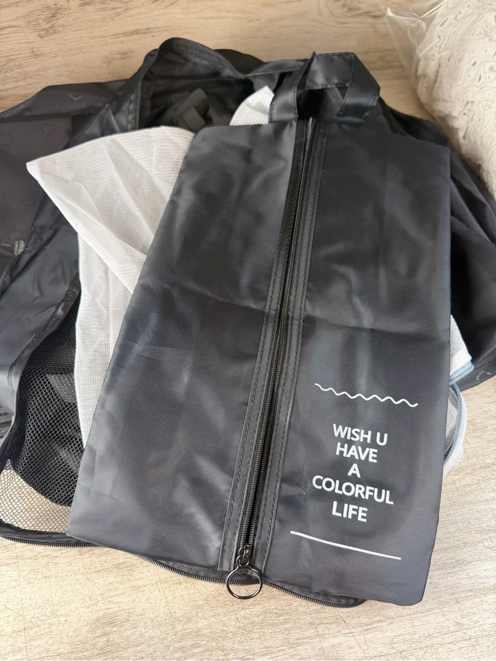 Solgaard The Carry-On Closet 4 Compartment Organizer Insert Only, Black, + Bags